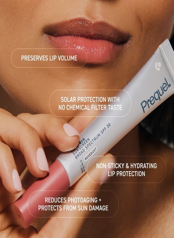 Prequel Skin Lip Visor, Tinted Lip Balm with SPF 30 PA+++. Rosedust, Mint Flavor, Rosy Nude Shade with Non-Sticky Finish – Moisturizing Semi Gloss Balm Sunscreen for Daily Use - 2 Pack - Image 5